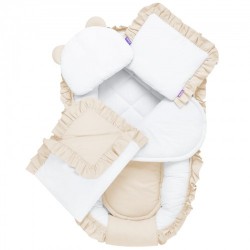 5 delni bombažni komplet Jukki Pastelno bež